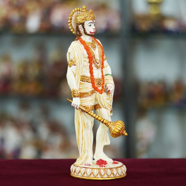 Luxury Marble Lord Hanuman Murti - Image 3