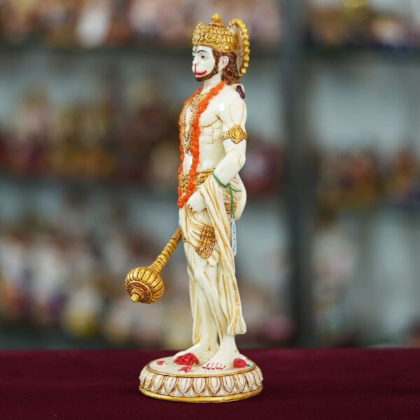Luxury Marble Lord Hanuman Murti - Image 2
