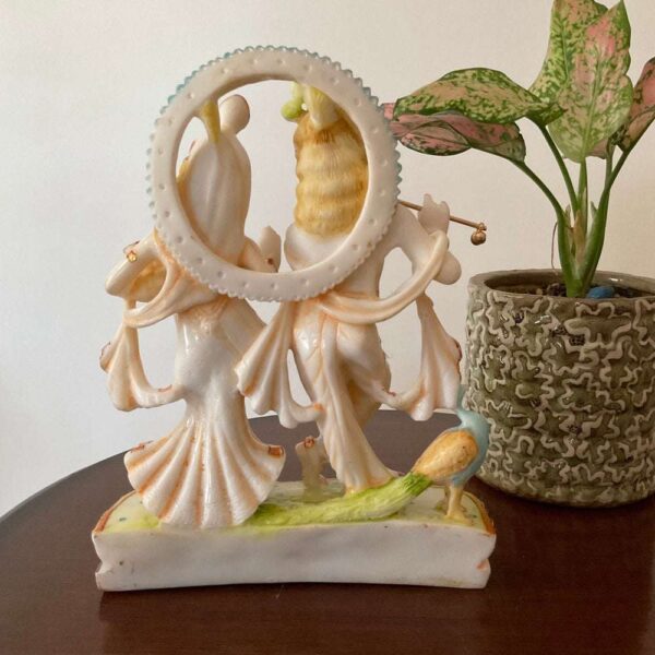 Elegant Marble Radha Krishna Idol – Home & Office Use - Image 2