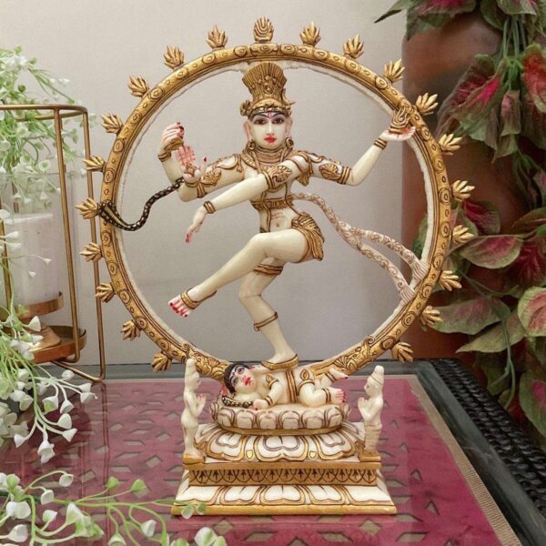 Artisan Crafted Marble Maa Durga Statue
