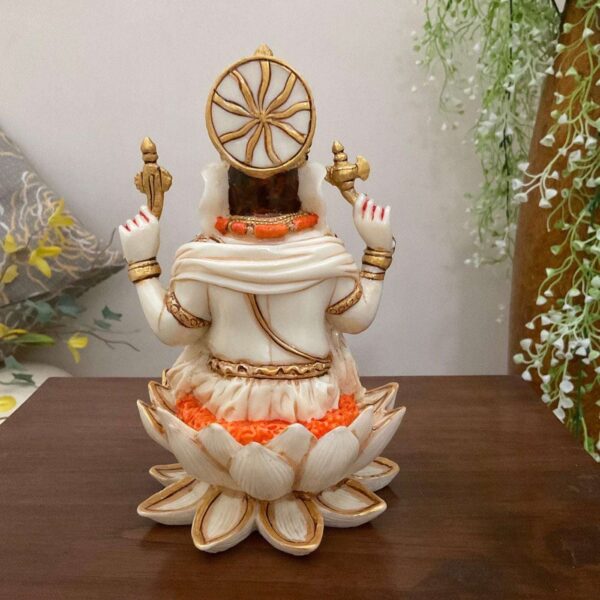 Handcrafted Marble Lord Ganesha Murti - Image 4